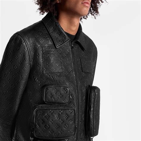 louis vuitton men's monogram jacket coat|monogram embossed utility jacket.